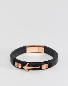 Кожаный браслет с отделкой в виде стрелы Steve Madden - Коричневый