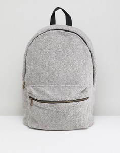 Серый рюкзак из искусственного меха ASOS - Серый