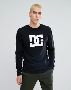 Черный лонгслив с логотипом DC Shoes - Черный