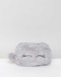 Пушистый кошелек New Look - Серый