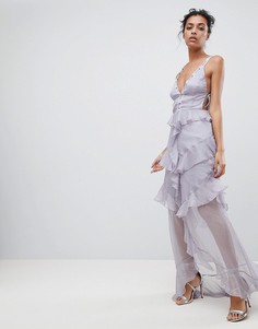 Платье макси с оборками The Jetset Diaries Olympus - Синий