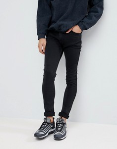 Супероблегающие черные джинсы ASOS - Черный
