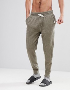 Оливковые меланжевые джоггеры для дома с манжетами Abercrombie & Fitch - Зеленый