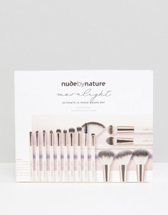Набор кистей для макияжа (15 шт.) Nude By Nature Moonlight Ultimate - Кремовый