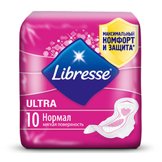 Прокладки тонкие `LIBRESSE` ULTRA Normal 10 шт