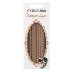 Аппликация для ногтей `GLOSSYBLOSSOM` PRINCESS LACE 3D кружево принцессы черное
