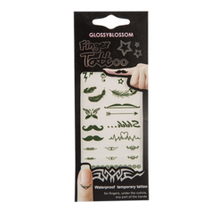Аппликация для пальцев `GLOSSYBLOSSOM` FINGER TATTOO перышки