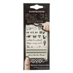 Аппликация для пальцев `GLOSSYBLOSSOM` FINGER TATTOO кошки