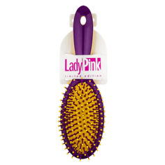 Щетка для волос `LADY PINK` VIOLET & YELLOW массажная желто-фиолетовая большая