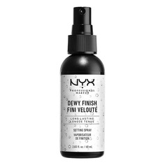 Спрей-фиксатор макияжа `NYX PROFESSIONAL MAKEUP` DEWY FINISH SETTING SPRAY сияющий 60 мл.