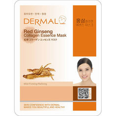 Маска для лица `DERMAL` Женьшень и коллаген