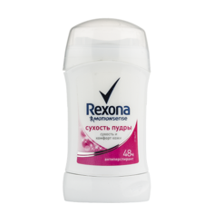 Део-стик жен. `REXONA` СУХОСТЬ ПУДРЫ  40 мл