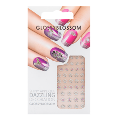 Наклейки для ногтей `GLOSSYBLOSSOM` DAZZLING DECORATION  цветы а/п 96594