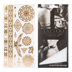 Татуировка для тела `GLOSSYBLOSSOM` FLASH JEWELRY TATTOO переводная (медальоны, крылья, браслеты)