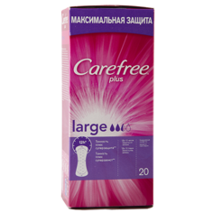 Прокладки ежедневные `CAREFREE` Large 20 шт