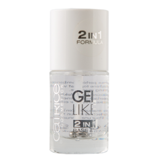 Основа под лак и верхнее покрытие для ногтей `CATRICE` GEL LIKE 2 IN 1 BASE & TOP COAT