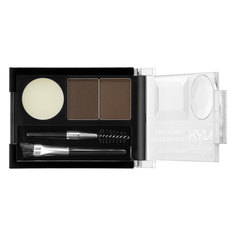 Тени для бровей `NYX PROFESSIONAL MAKEUP` EYEBROW CAKE POWDER тон 02 Dark brown