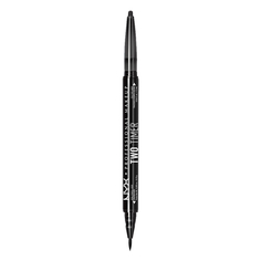 Лайнер для глаз `NYX PROFESSIONAL MAKEUP` TWO TIMER-DUAL EYELINER тон 01 Black