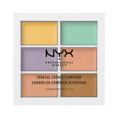 Набор консилеров для лица `NYX PROFESSIONAL MAKEUP` COLOR CORRECTING CONCEALER тон 04 6 оттенков