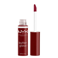 Блеск для губ `NYX PROFESSIONAL MAKEUP` BUTTER GLOSS тон 27 Red wine truf увлажняющий