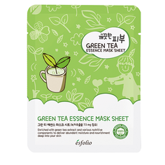 Маска для лица `ESFOLIO` Зеленый чай 25 мл
