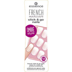 Ногти накладные `ESSENCE` FRENCH MANICURE CLICK & GO NAILS тон 03 (на клейкой основе)