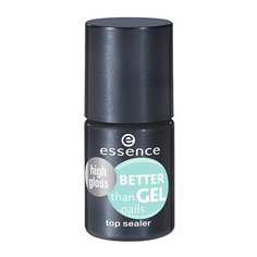 Верхнее покрытие для ногтей `ESSENCE` BETTER THAN GEL NAILS TOP укрепляющее с гель-блеском