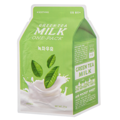Маска для лица `A`PIEU` Зеленый чай (с молочными протеинами) 21 гр