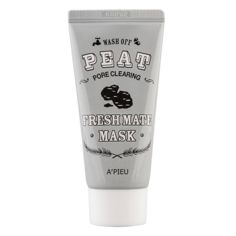 Маска для лица `A`PIEU` FRESH MATE MASK очищающая с экстрактом торфа и древесным углем 50 мл