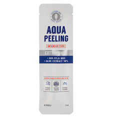 Ватная палочка для пилинга `A`PIEU` AQUA PEELING c AHA и BHA-кислотами и экстрактом алоэ (интенсивного действия) 3 мл