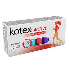 Тампоны `KOTEX` ACTIVE Super 16 шт