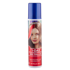 Спрей для волос оттеночный `VENITA` 1-DAY METALLIC Metallic Red (красный металлик) 50 мл