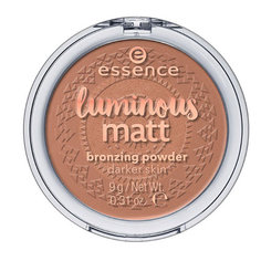 Пудра компактная для лица `ESSENCE` LUMINOUS MATT BRONZING тон 02