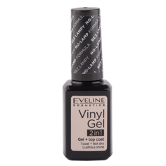 Лак для ногтей `EVELINE` VINYL GEL 2 IN 1 тон 202 (без использования лампы) 12 мл