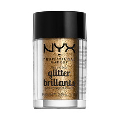 Глиттер для лица и тела `NYX PROFESSIONAL MAKEUP` GLITTER BRILLANTS тон 08 bronze