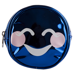 Косметичка круглая SMILE `LADY PINK` UNUSUAL синяя