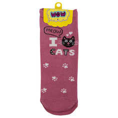 Носки женские `SOCKS` I cats pink р-р единый