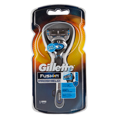 Станок для бритья `GILLETTE` `FUSION` PROSHIELD Chill с 1 сменной кассетой (с охлаждающим эффектом)