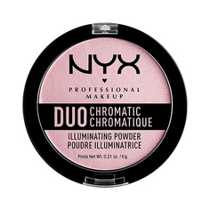 Хайлайтер для лица `NYX PROFESSIONAL MAKEUP` DUO CHROMATIC тон 02 lavender steel