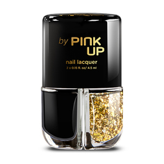 Набор лаков для ногтей `PINK UP` GLITTER GLAM тон 01 2x4 мл