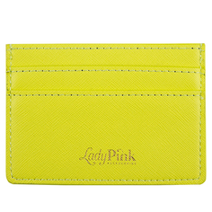 Картхолдер `LADY PINK` BASIC желтый саффьяно