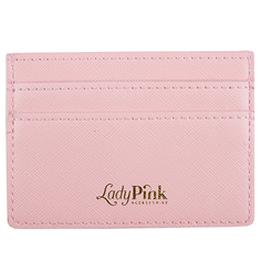 Картхолдер `LADY PINK` BASIC пудровый саффьяно