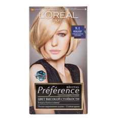 Краска для волос `LOREAL` `PREFERENCE` тон 9.1/Z (Викинг) 40 мл
