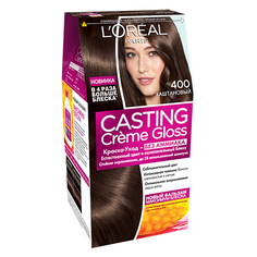 Крем-краска для волос `LOREAL` `CASTING` GLOSS тон 400 (Каштан)