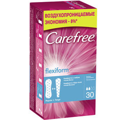 Прокладки ежедневные `CAREFREE` FlexiForm воздухопроницаемые 30 шт