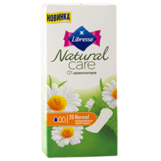 Прокладки ежедневные `LIBRESSE` NATURAL CARE Normal 20 шт