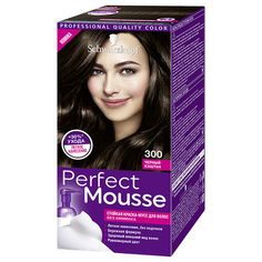 Краска-мусс для волос `PERFECT MOUSSE` тон 300 (черный каштан) 35 мл