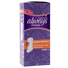 Прокладки ежедневные `ALWAYS` Large удлиненные 16 шт