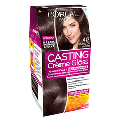 Крем-краска для волос `LOREAL` `CASTING` GLOSS тон 412 (Какао со льдом)