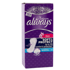 Прокладки ежедневные `ALWAYS` PLATINUM COLLECTION Normal Deo 20 шт